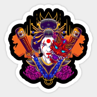 Geisha Gril 1.4 | Japanese Style Sticker